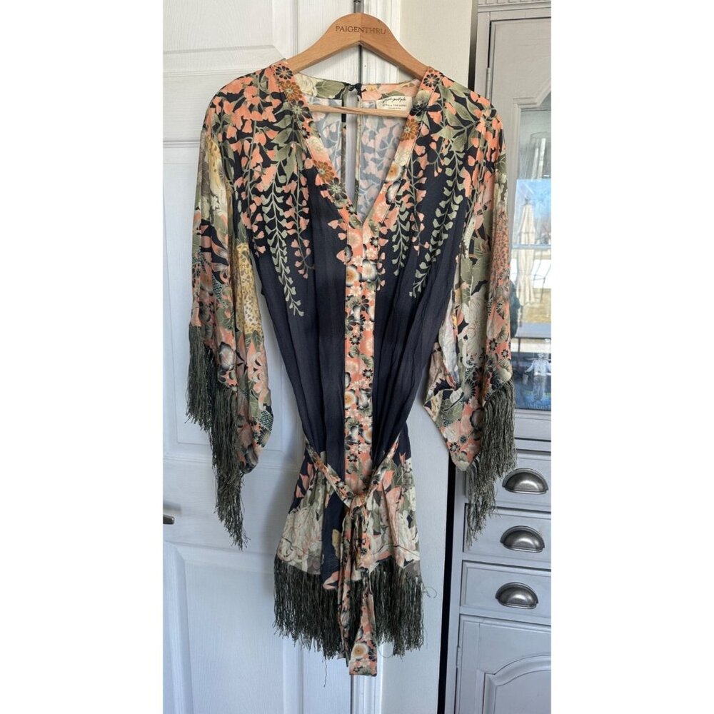 Free People Spell & the Gypsy Collective Small Willow Tassell Dress Fringe Boho - Picture 2 of 10